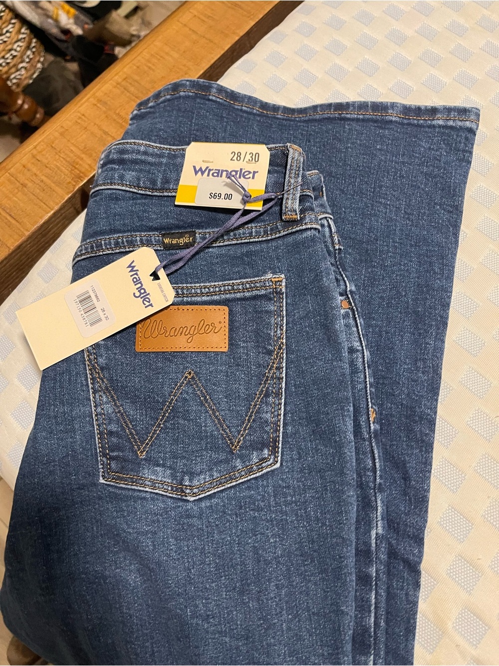 Wrangler Women's Straight Leg Jeans - Indigo Blue
